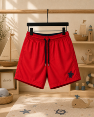 Bicolor Boys Swim PLAIN - Poppy Red