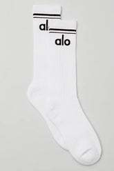 Unisex Throwback Sock - White
