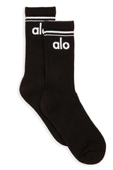 Unisex Throwback Sock - Black