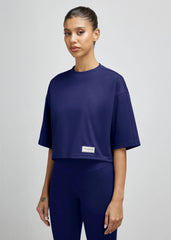Boxy Light Softskin100© T-Shirt - Navy