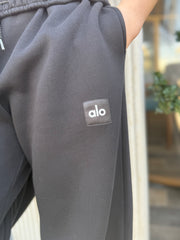 Oversized Straight Leg Sweatpant - Black