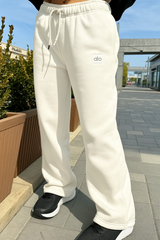 Oversized Straight Leg Sweatpant - White