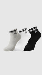 alo Quarter Socks Stripe