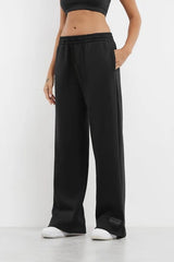 Oversized Wide Leg Jogger - Black