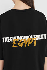 Oversized Egypt Print T-Shirt