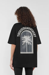 Oversized Palm Print T-Shirt