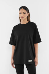Oversized Vertical Print T-Shirt