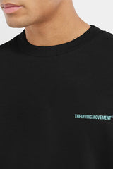 Oversized Surf Wave Print T-Shirt