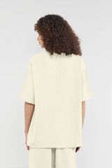Organic Crinkled Cotton Oversized T-Shirt - Unisex