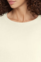 Organic Crinkled Cotton Oversized T-Shirt