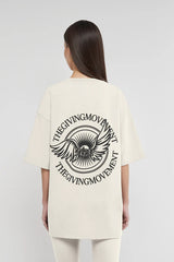 Oversized Wings Motif T-Shirt
