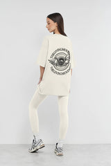 Oversized Wings Motif T-Shirt