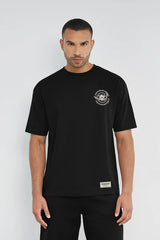 Oversized Wings Motif T-Shirt