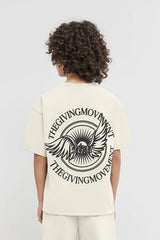 Kids Oversized Wings Motif T-Shirt - Boys/Ivory