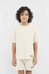 Kids Oversized T-Shirt - Boys/Ivory