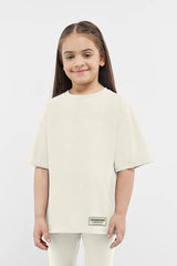 Kids Oversized T-Shirt - Girls/Ivory