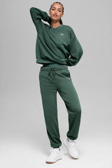 Accolade Crew Neck Pullover - Women/ Clover Green