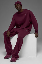Accolade Straight Leg Sweatpant - Unisex /Burgundy