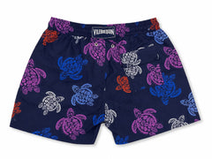 Vilebrequin Cobalt Turtle Swim Shorts - Navy Blue/ Boys