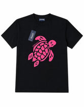Vilebrequin Burgundy Turtle Graphic Tee - Orange