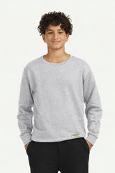 Teens Oversized Sweatshirt - Unisex/ Grey Marl