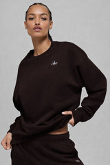 Accolade Crew Neck Pullover - Men/ Espresso Noir