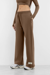Oversized Wide Leg Jogger - Brown