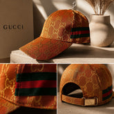 Gucci Monogram Web Stripe Cap