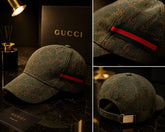 Gucci Monogram Web Stripe Cap / r60