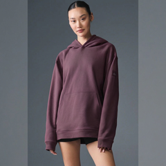 Renown Heavy Weight Hoodie - Women/ Burgundy Truffle