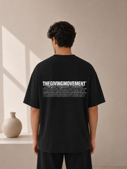 Unisex - Oversized Layered Print T-Shirt - C Grade