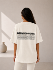 Unisex - Oversized Layered Print T-Shirt - C Grade
