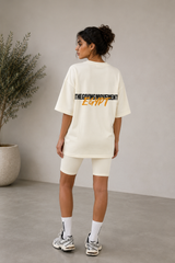 Unisex -Oversized Egypt Print T-Shirt - B Grade