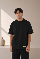 Unisex - Oversized Layered Print T-Shirt - C Grade