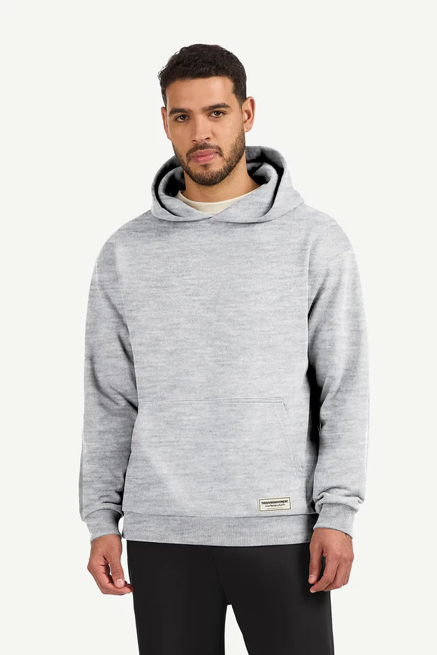 TGM Oversized Hoodie - Men/ Grey Marl
