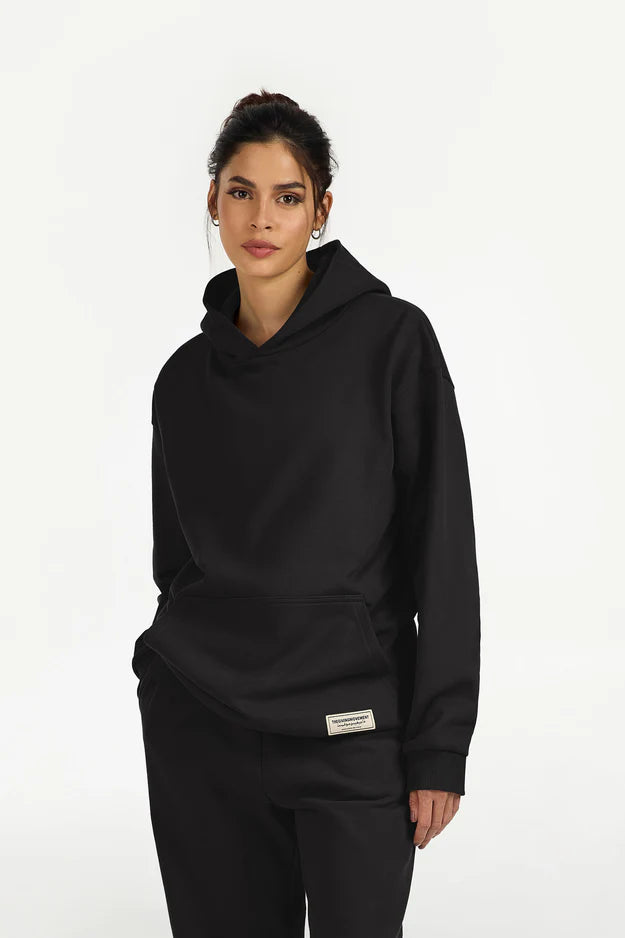 TGM Oversized Hoodie - Women/ Pitch Black