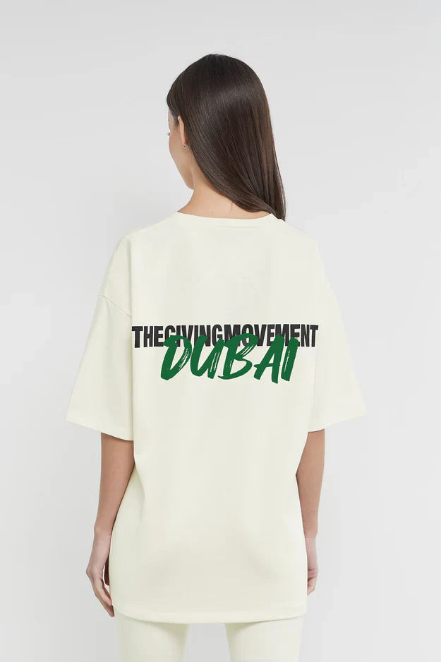 Unisex - Oversized Dubai Print T-Shirt
