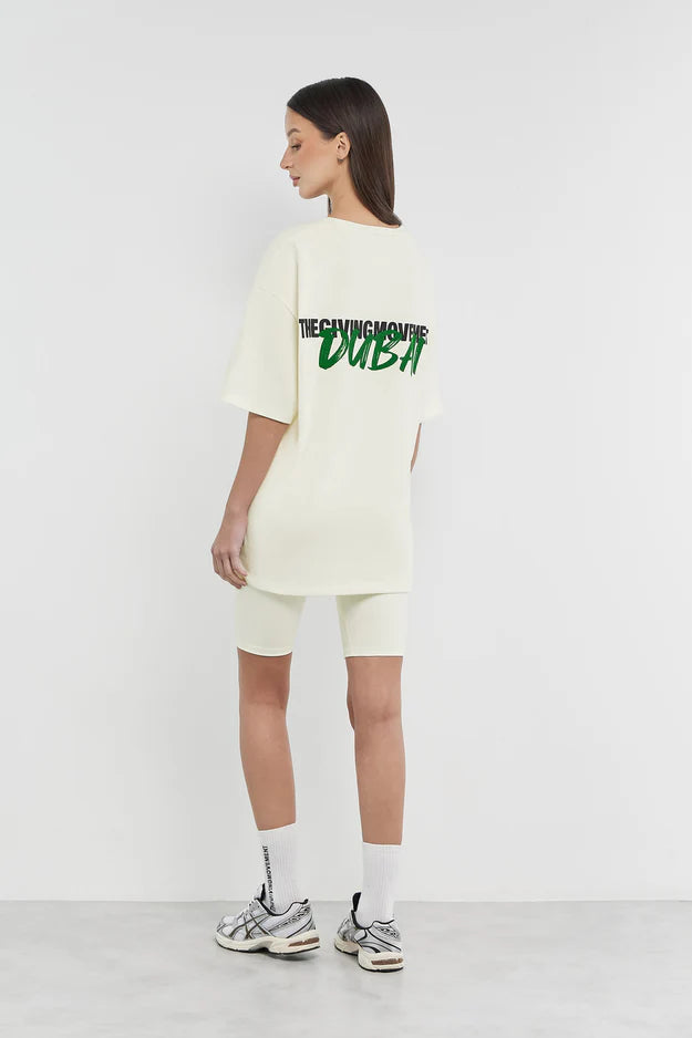 Oversized Dubai Print T-Shirt