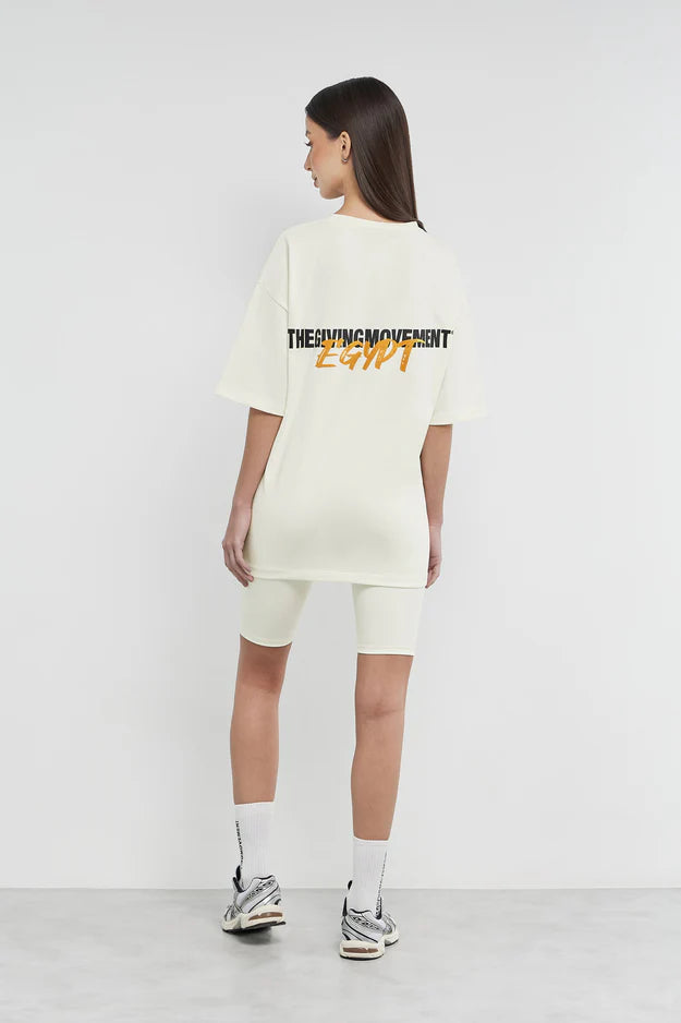 Oversized Egypt Print T-Shirt