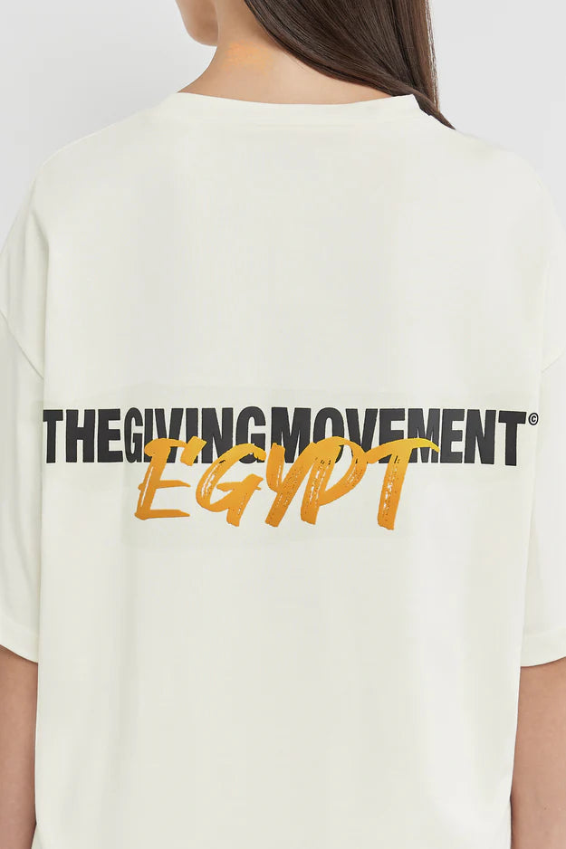Oversized Egypt Print T-Shirt