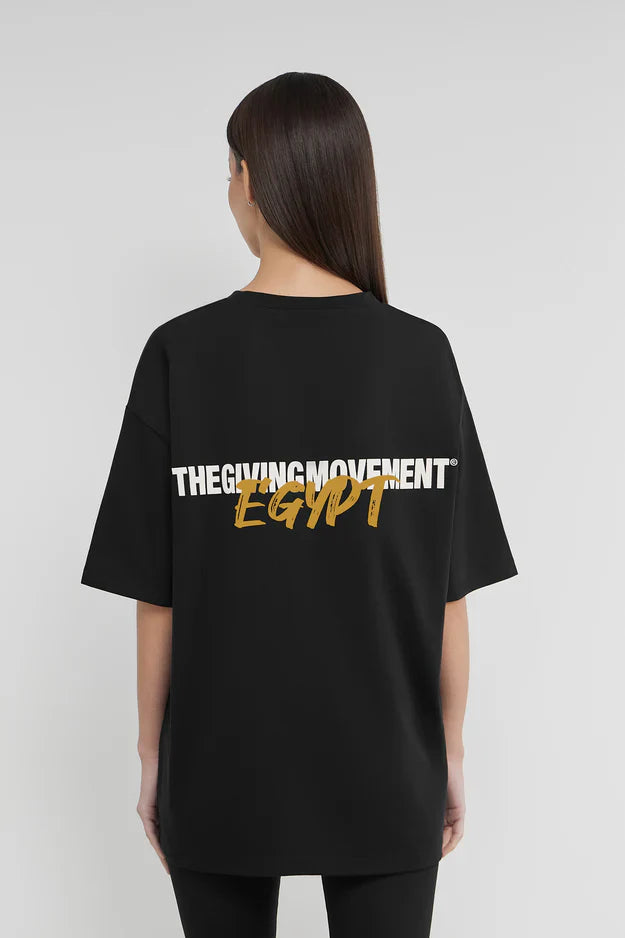 Unisex -Oversized Egypt Print T-Shirt