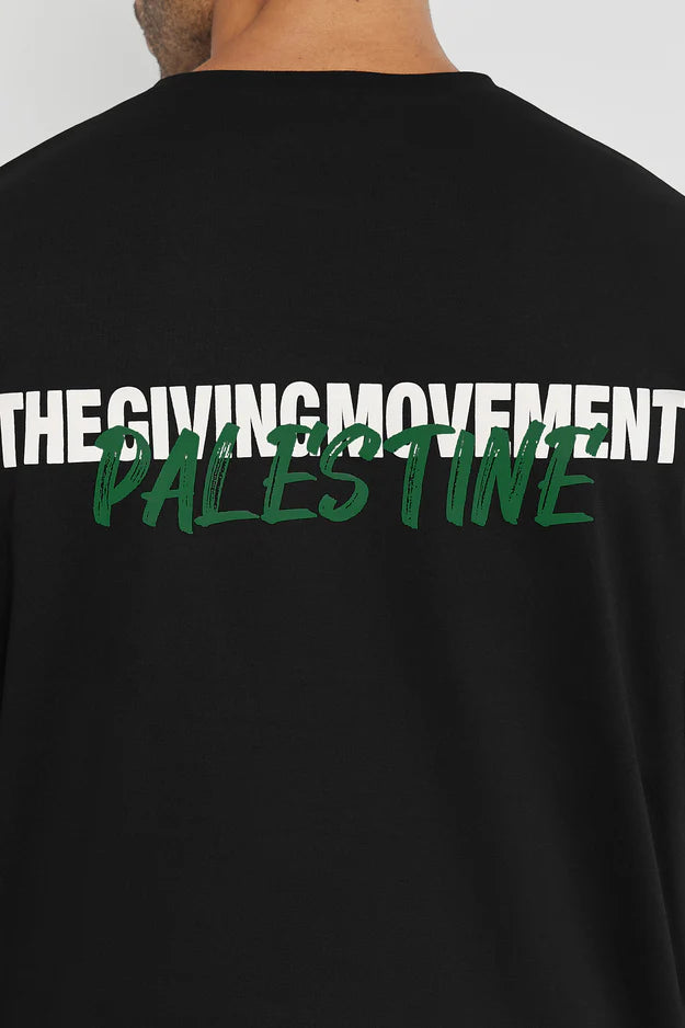 Oversized Palestine Print T-Shirt