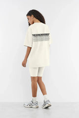 Unisex - Oversized Layered Print T-Shirt