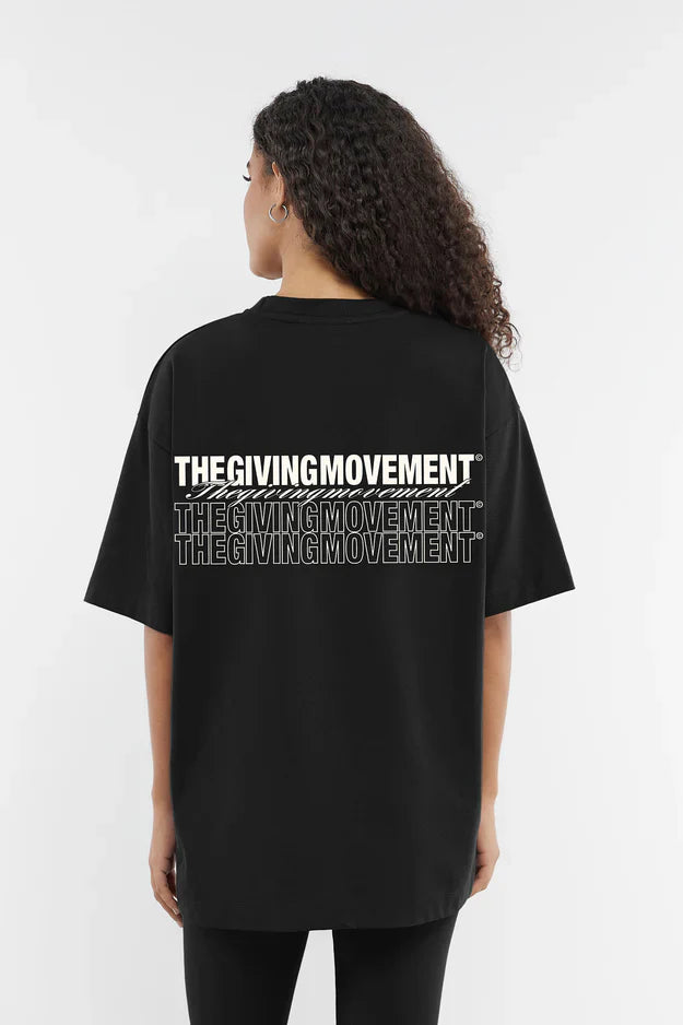Unisex - Oversized Layered Print T-Shirt