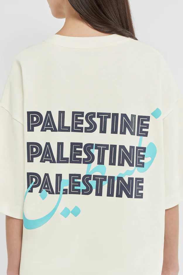 Oversized Palestine Graphic T-Shirt
