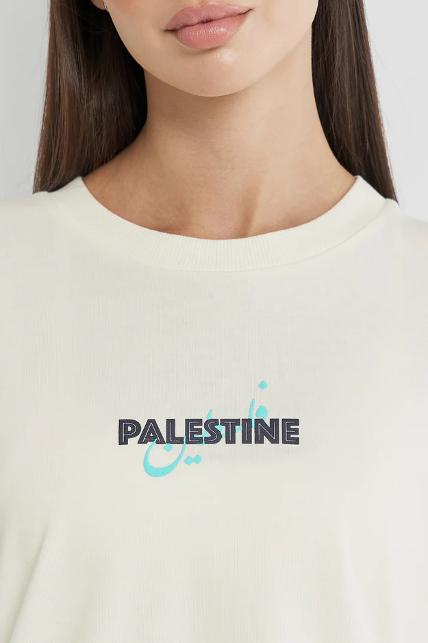 Oversized Palestine Graphic T-Shirt