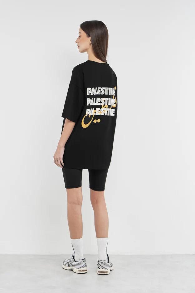 Oversized Palestine Graphic T-Shirt