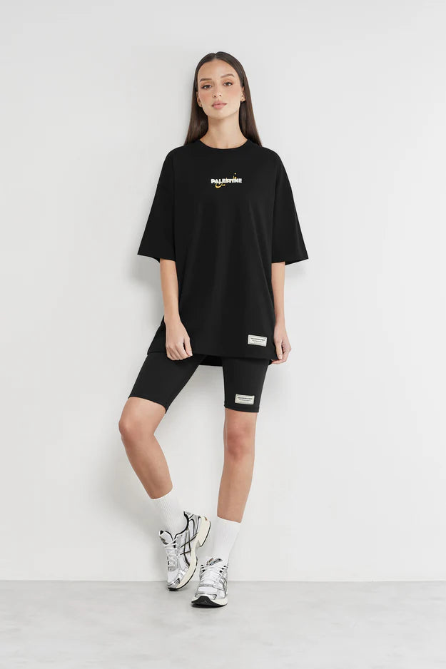 Oversized Palestine Graphic T-Shirt