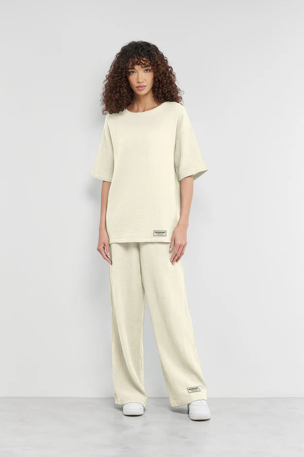 Organic Crinkled Cotton Oversized T-Shirt