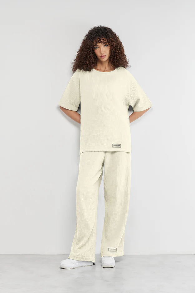 Organic Crinkled Cotton Oversized T-Shirt